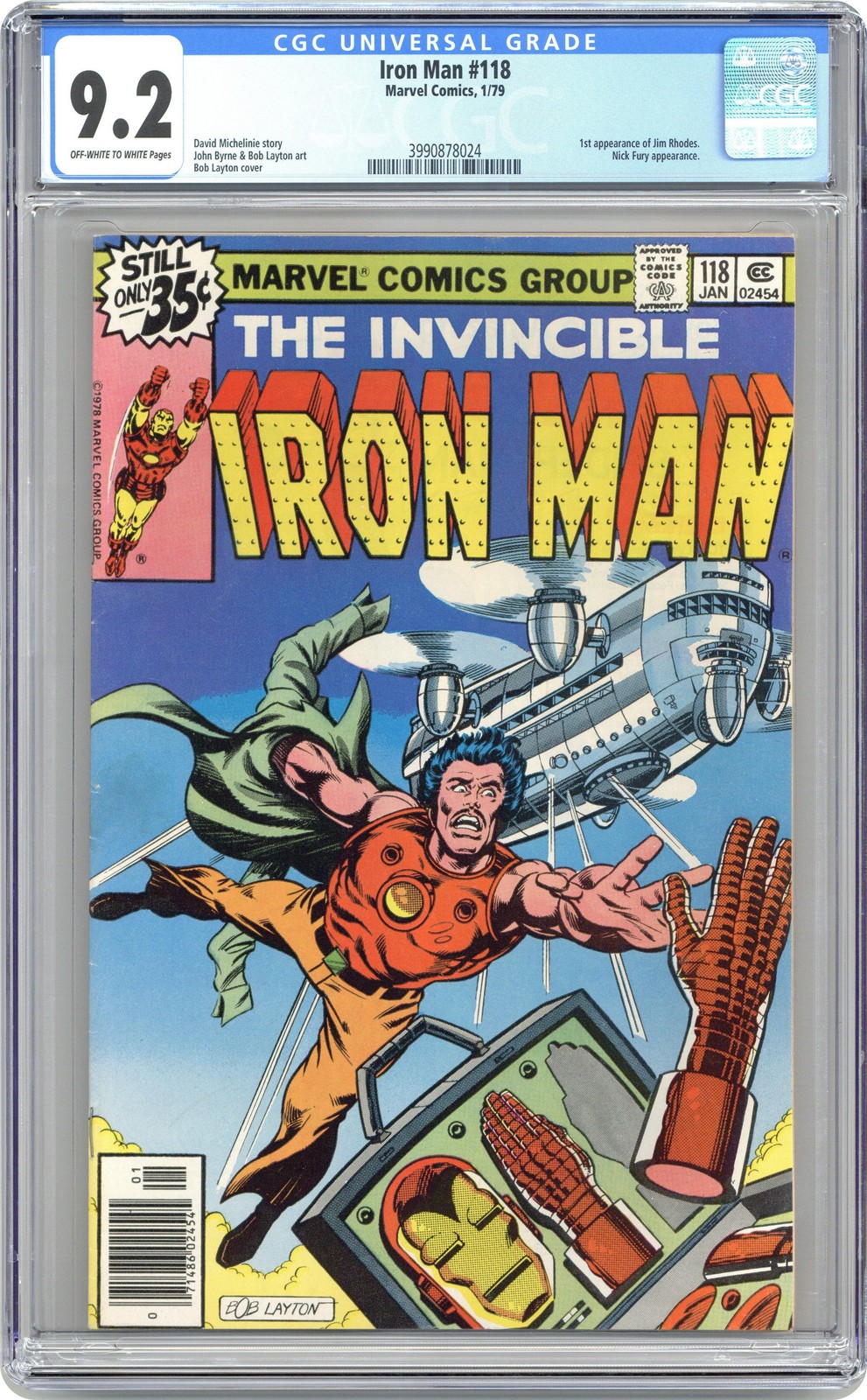Iron Man #118 CGC 9.2 1979 3990878024 1st app. James Rhodes