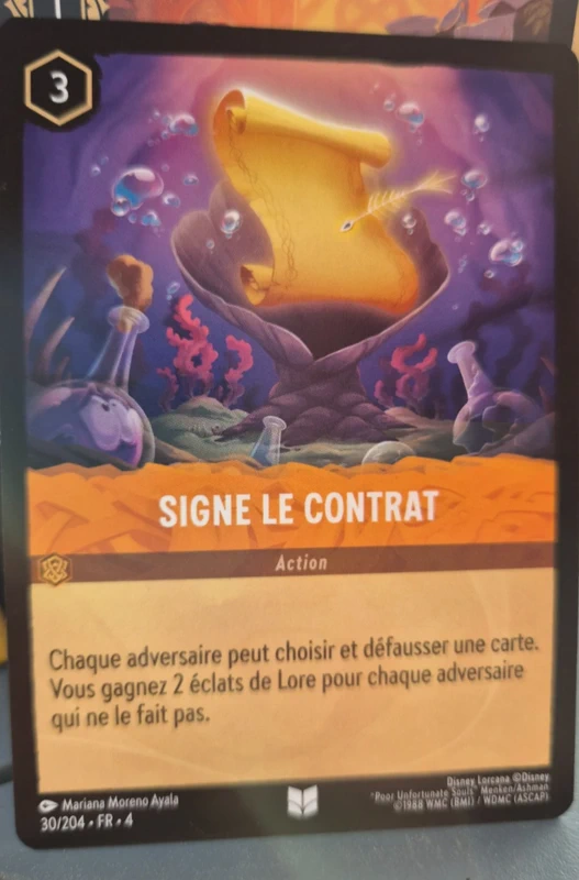 Disney Lorcana Signe le contrat 30/204 FR – Ursula