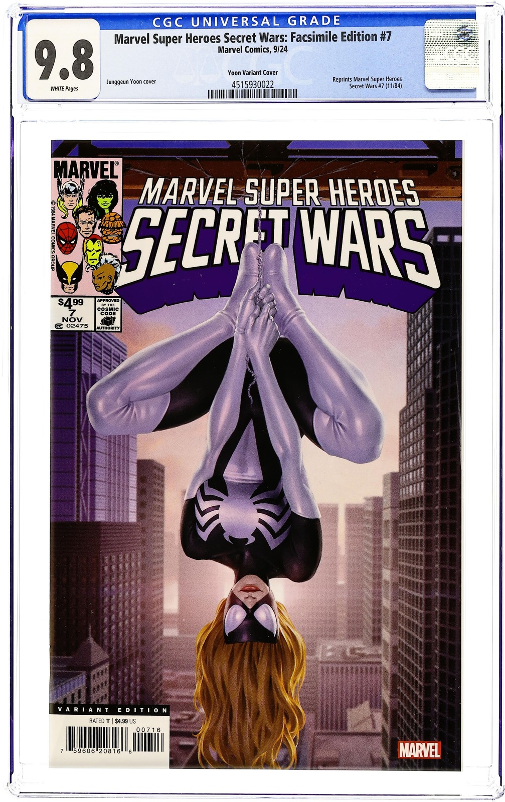 Marvel Super Heroes Secret Wars Facsimile Edition #7C CGC 9.8 2024 4515930022