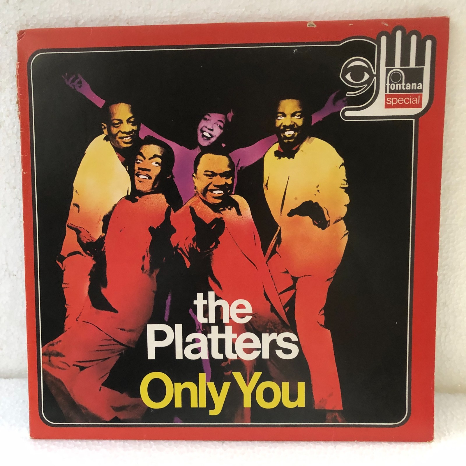 THE PLATTERS ONLY YOU LP 12" 33 RPM 1973 FONTANA 6430 051 ITALY COMPILATION