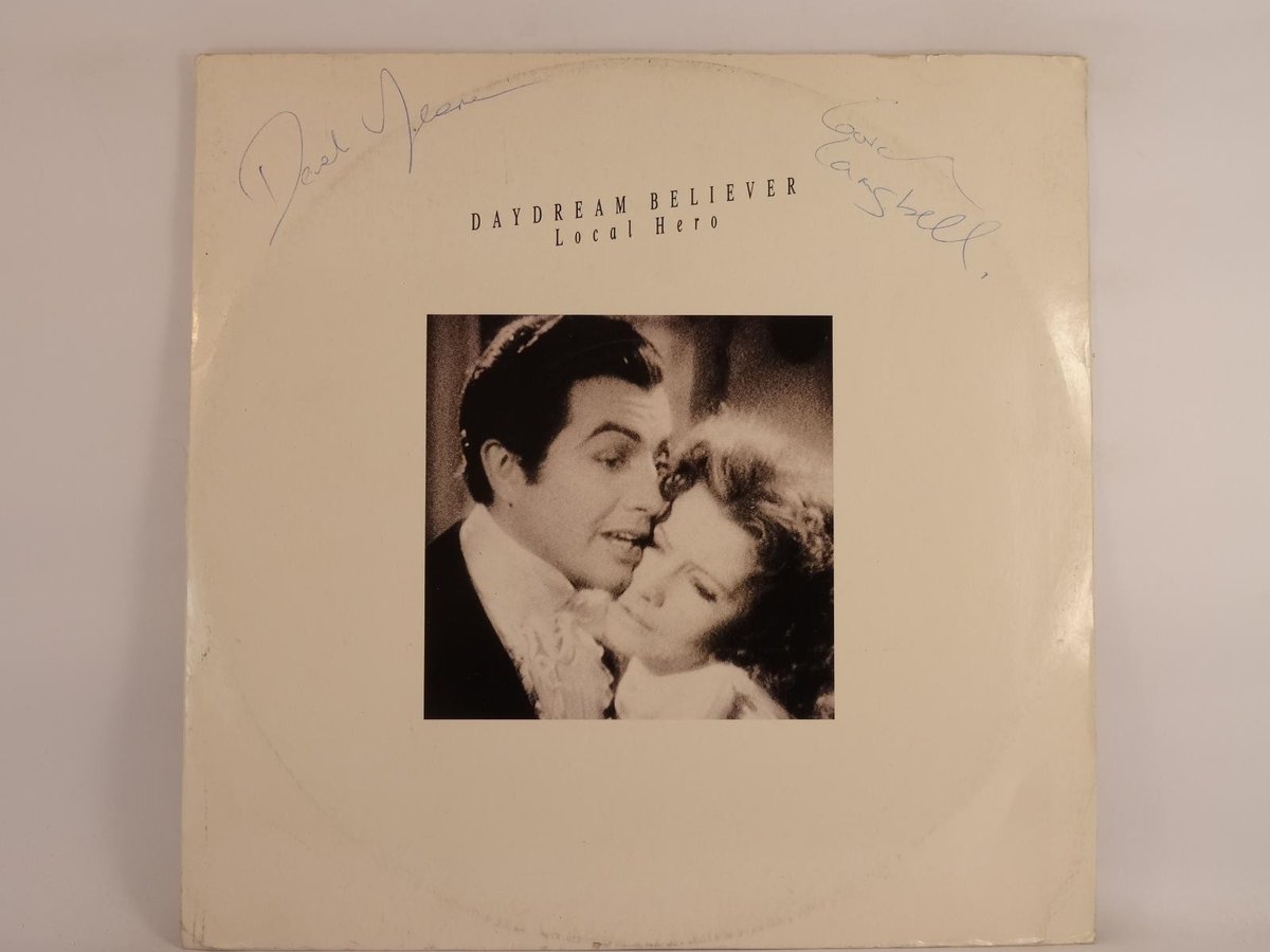 LOCAL HERO DAYDREAM BELIEVER (92) 3 Track 12" Single including Picture Sleeve AR