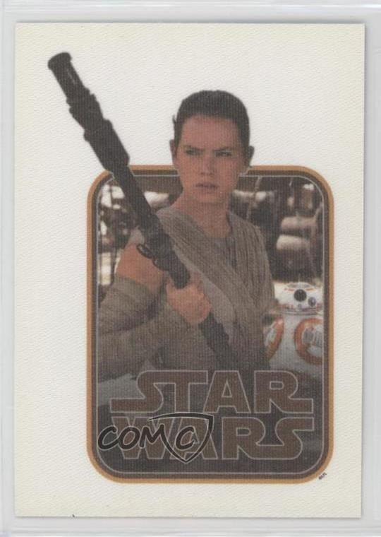 2015 Topps Star Wars: Journey to The Force Awakens Cloth Stickers Rey #CS-2 17rr