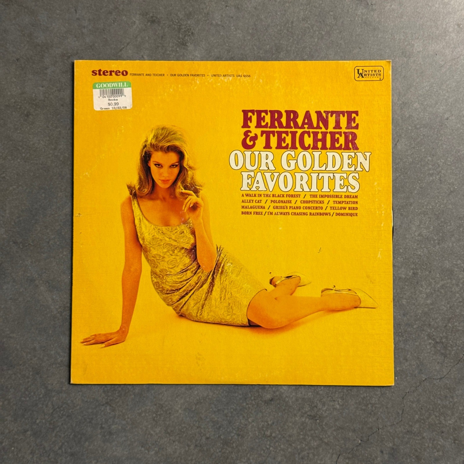 Ferrante & Teicher Our Golden Favorites Vinyl LP United Artists UAS 6556 Stereo