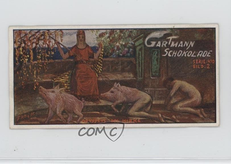 1916 Gartmann Album 16 Ulisse presso Kirke #470-2 15ia
