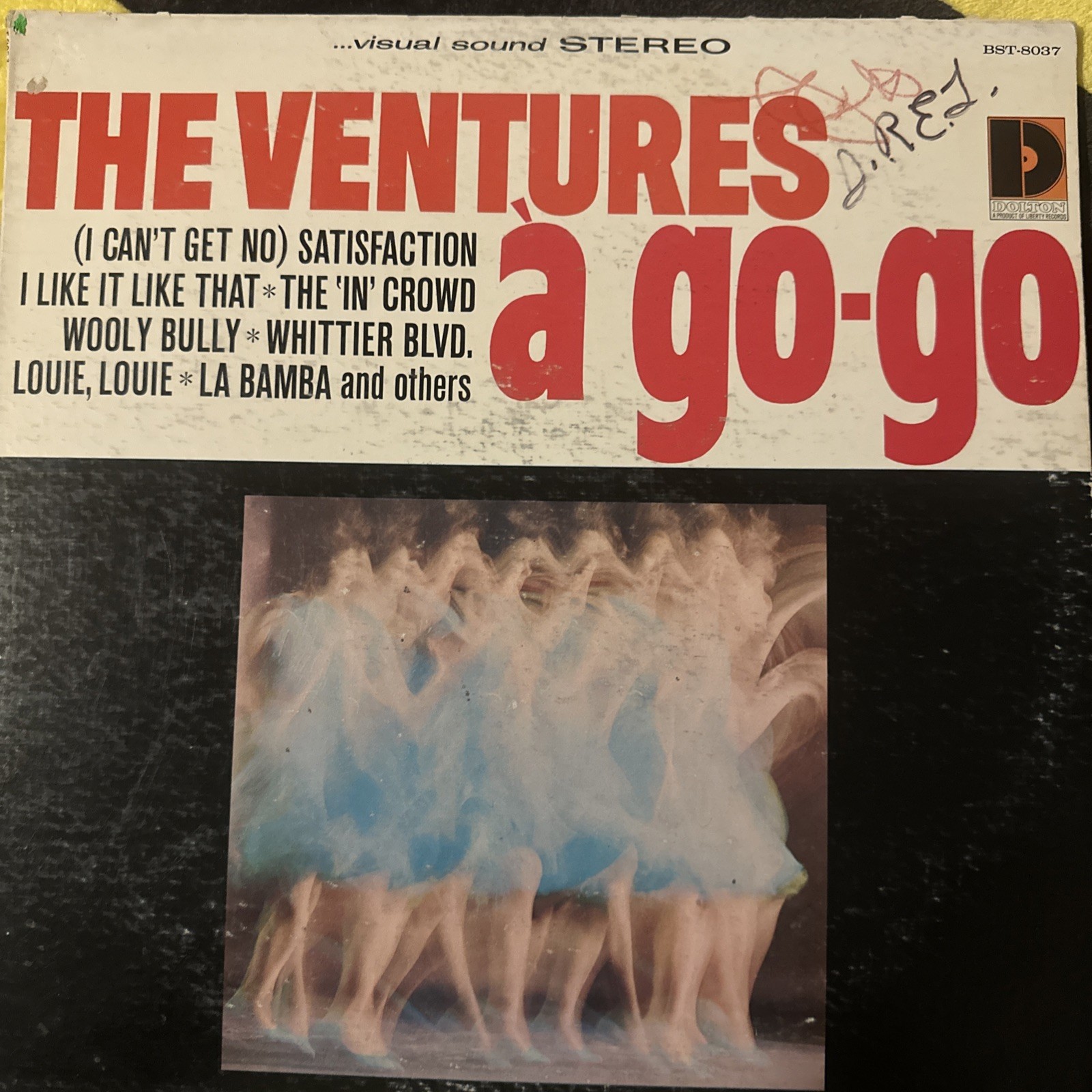 The Ventures A GO-GO LP - ORIGINAL 1965 STEREO VG+ DOLTON RECORDS BST-8037