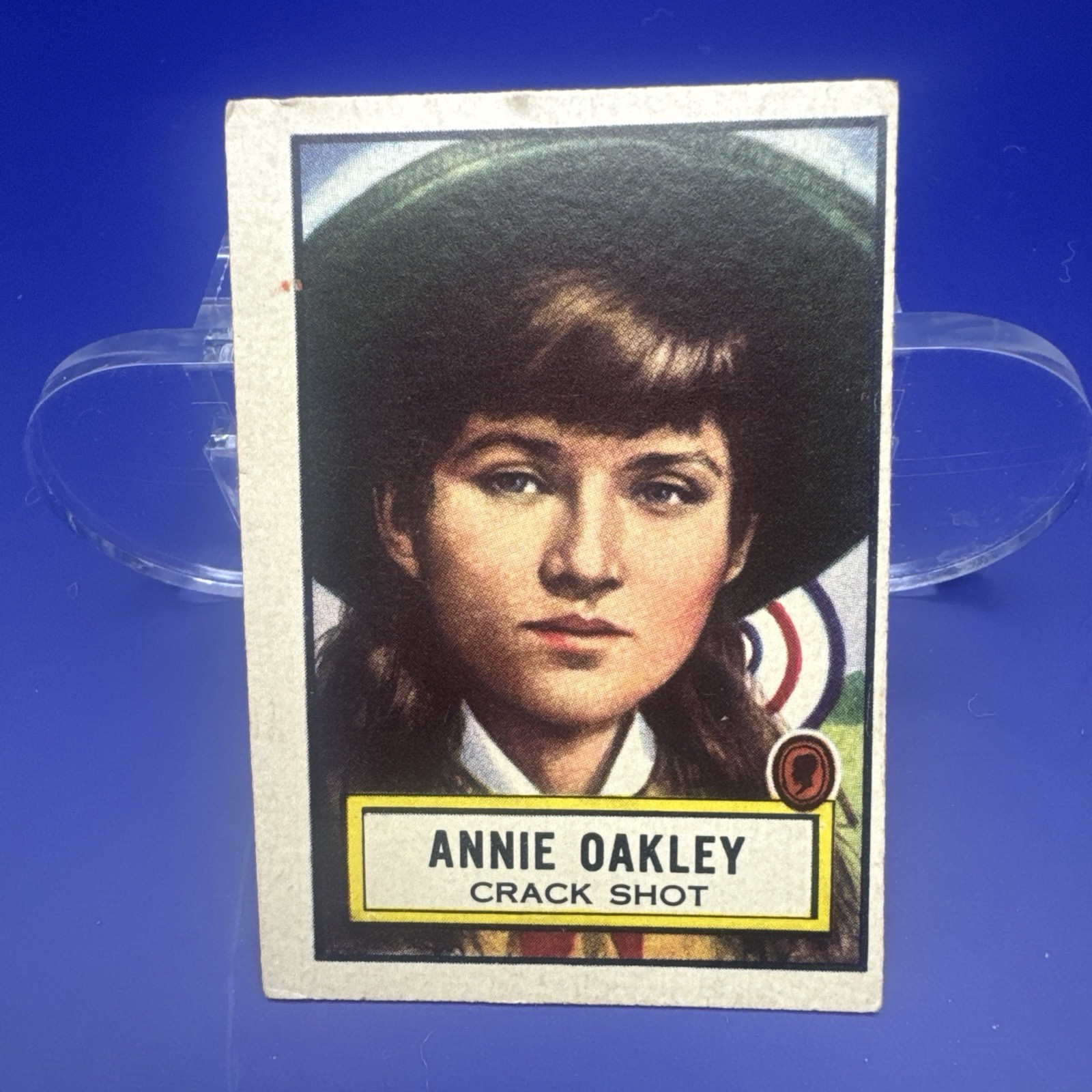 1952 Topps Look 'N See Trading Card #46 Annie Oakley Crack Shot