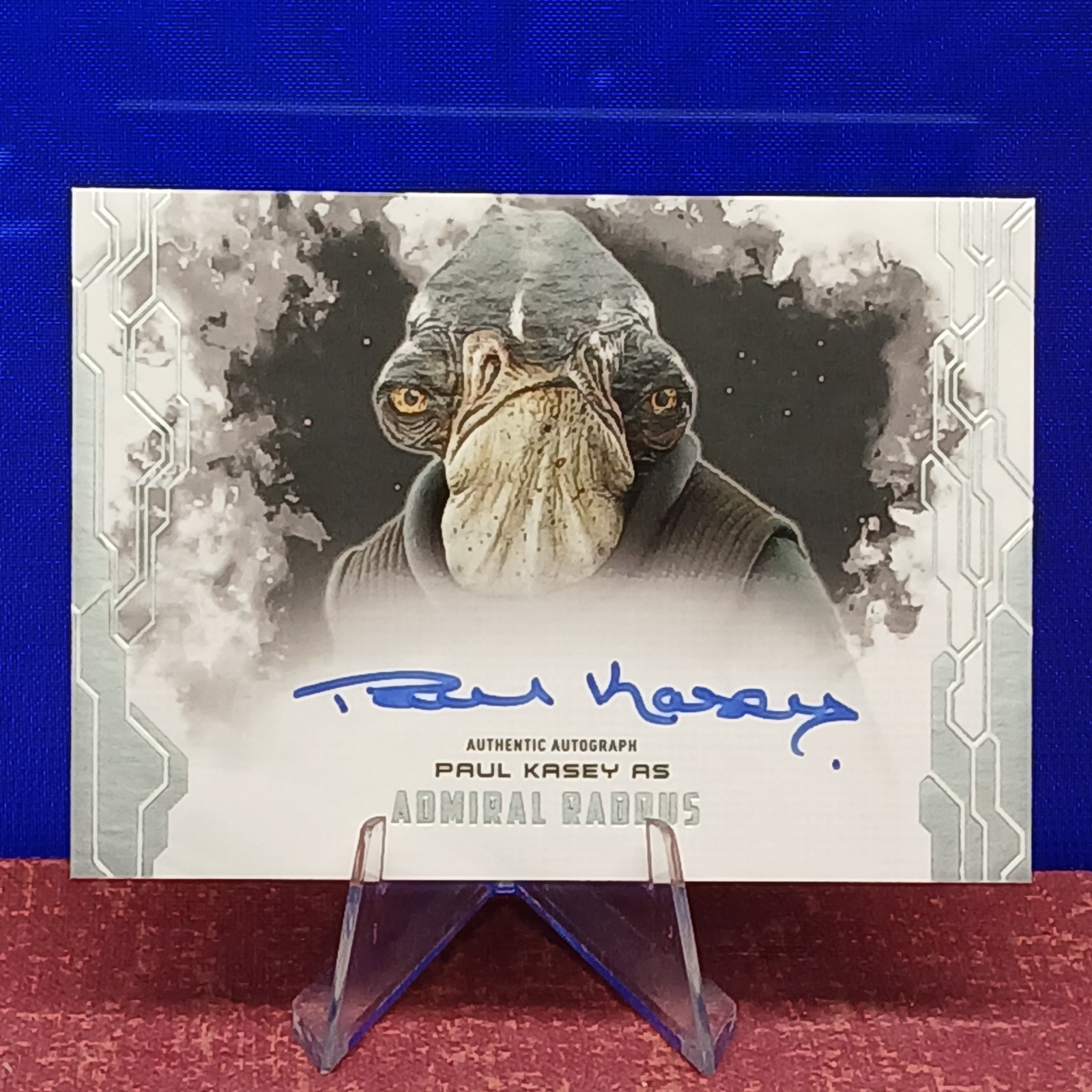 2017 Topps Star Wars Masterwork Horizontal Paul Kasey as Admiral Raddus Auto