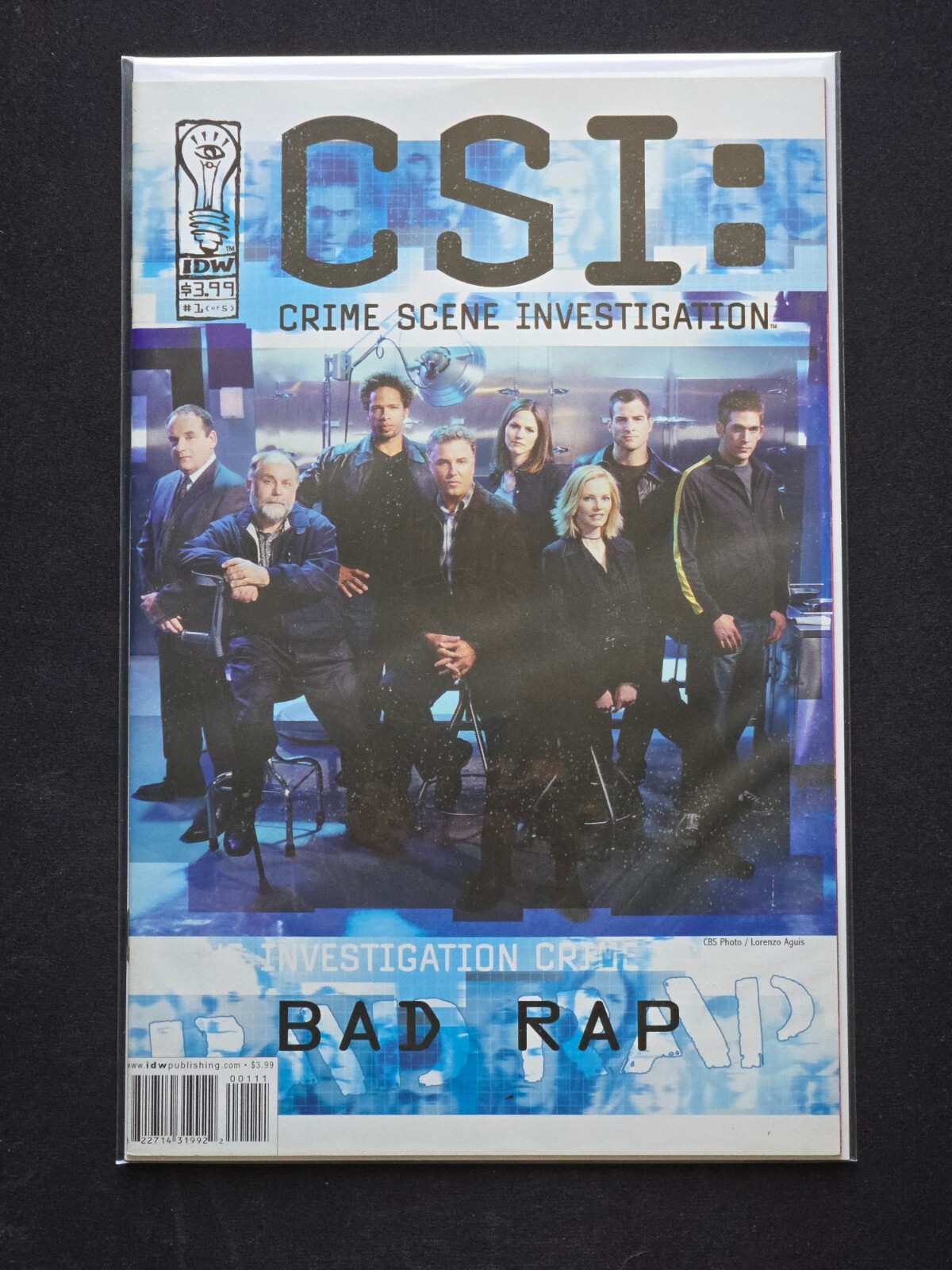 Copertina fotografica CSI Bad Rap #1 IDW 2003 VFNM vedi foto fai domande