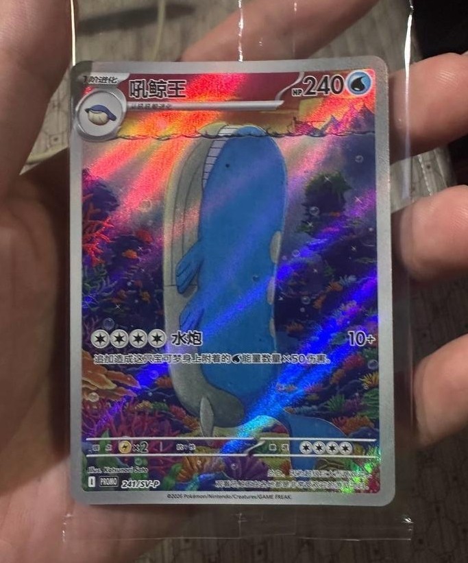 Wailord 241/SV-P PROMO Pokemon TCG S-Chinese Card Scarlet & Violet Full Art AR
