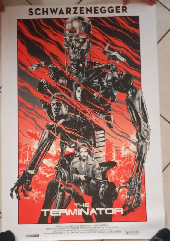 Serigrafia Originale in Edizione Limitata del film The Terminator Arnold Schwarzenegger