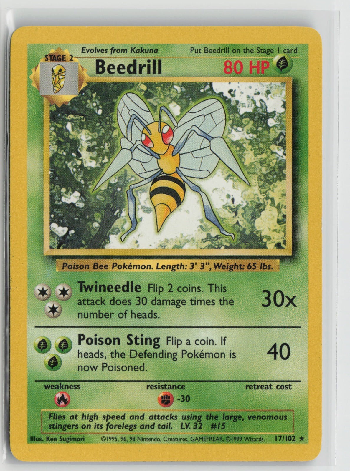 Beedrill Rare BS 017/102 MP