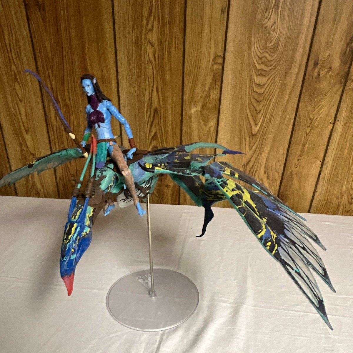 McFarland Avatar Fire and Ash Neytiri and Banshee figures, no box included.
