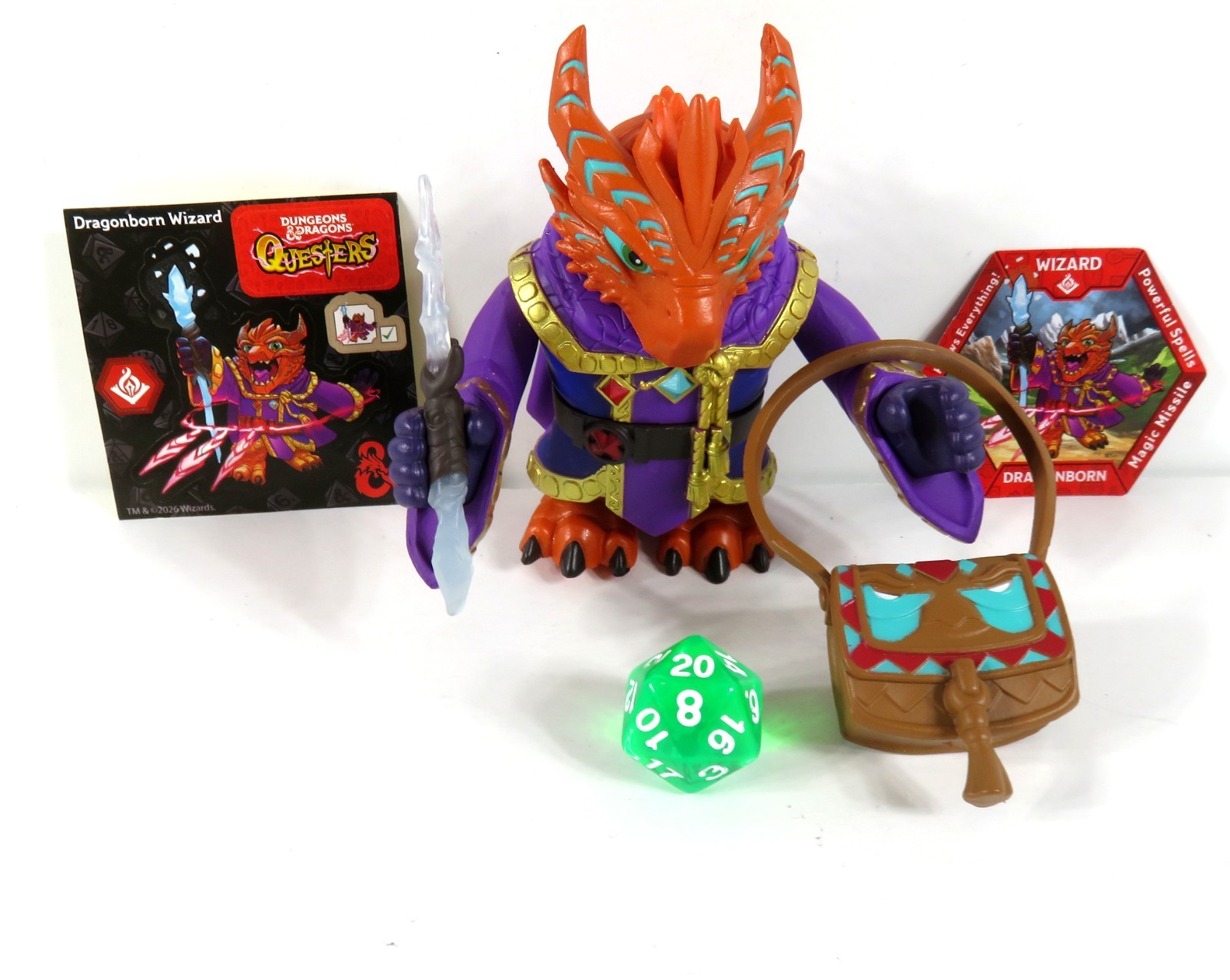 Dungeons & Dragons Questers Adventurers Series 1 Dragonborn Wizard Figure