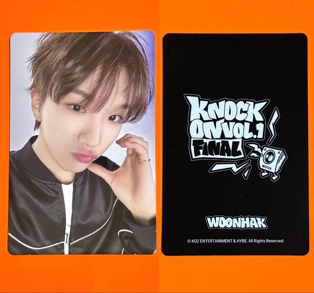 Cartolina fotografica ufficiale BONENKDO WOONHAK KNOCK ON VOL.1 FINAL Corea