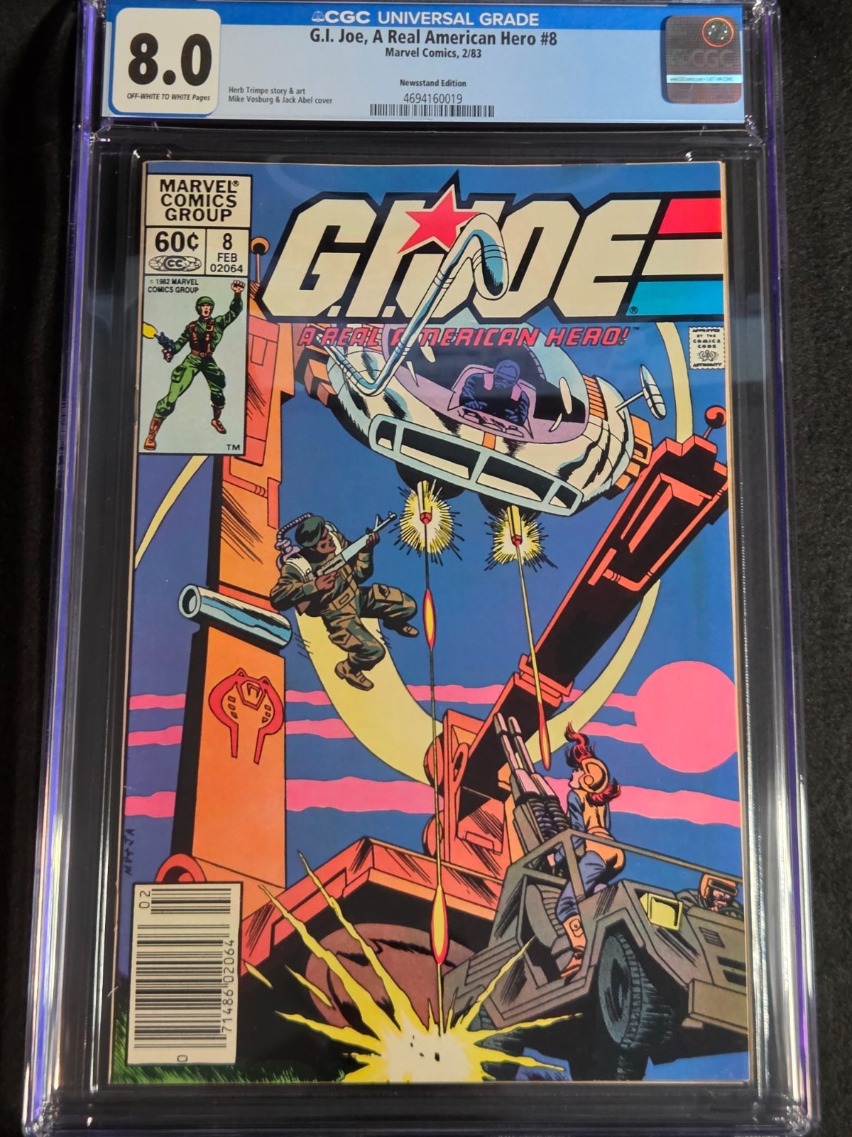 GI Joe, un vero eroe americano #8 Edicola CGC 8.0