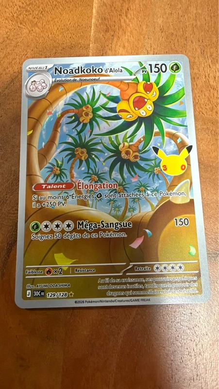 Carte Noadkoko d’Alola 129/128 – Collection 30 ans