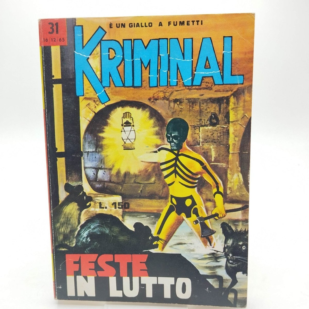 KRIMINAL N. 31  QUASI DA EDICOLA  AUT. 6636  ED. CORNO DIC. 1965 [ST][UFF-32-31]