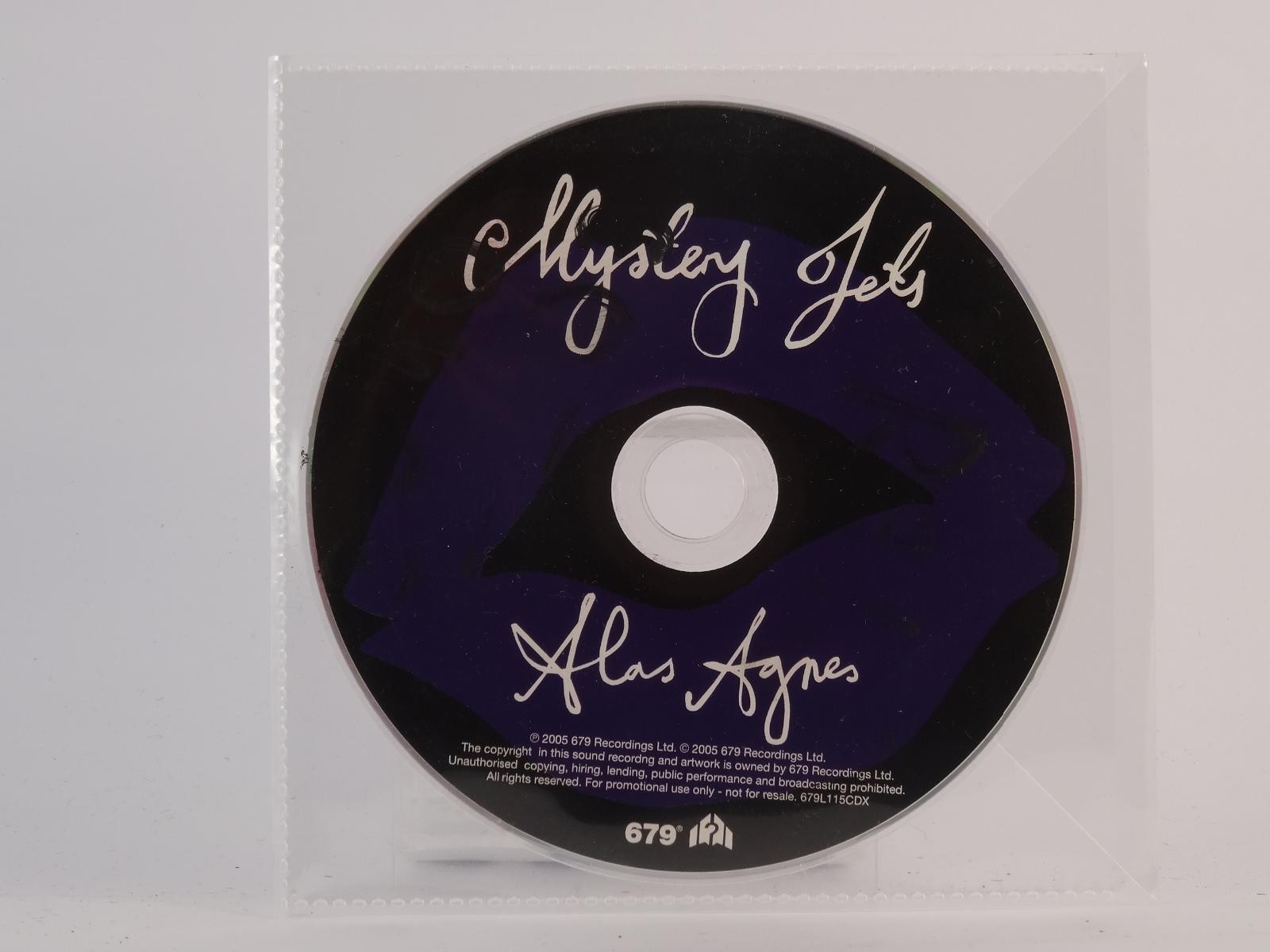 THE MYSTERY JETS ALAS AGNES (Y1) 1 Track Promo CD Single including Plastic Sleev