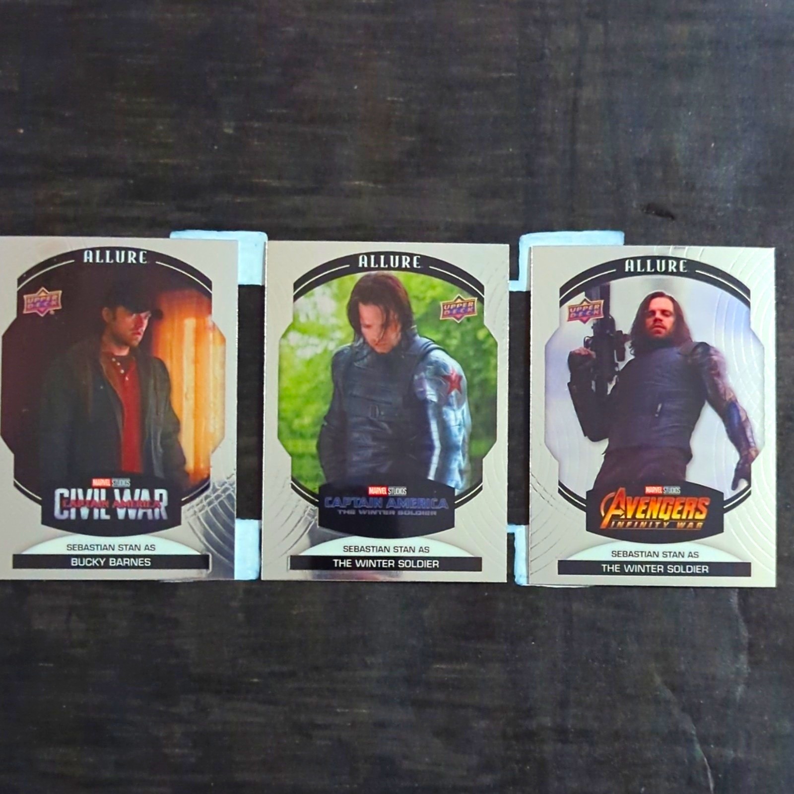 Upper Deck Allure Infinity Saga Lot 3 Cards Bucky Barnes Winter Soldier