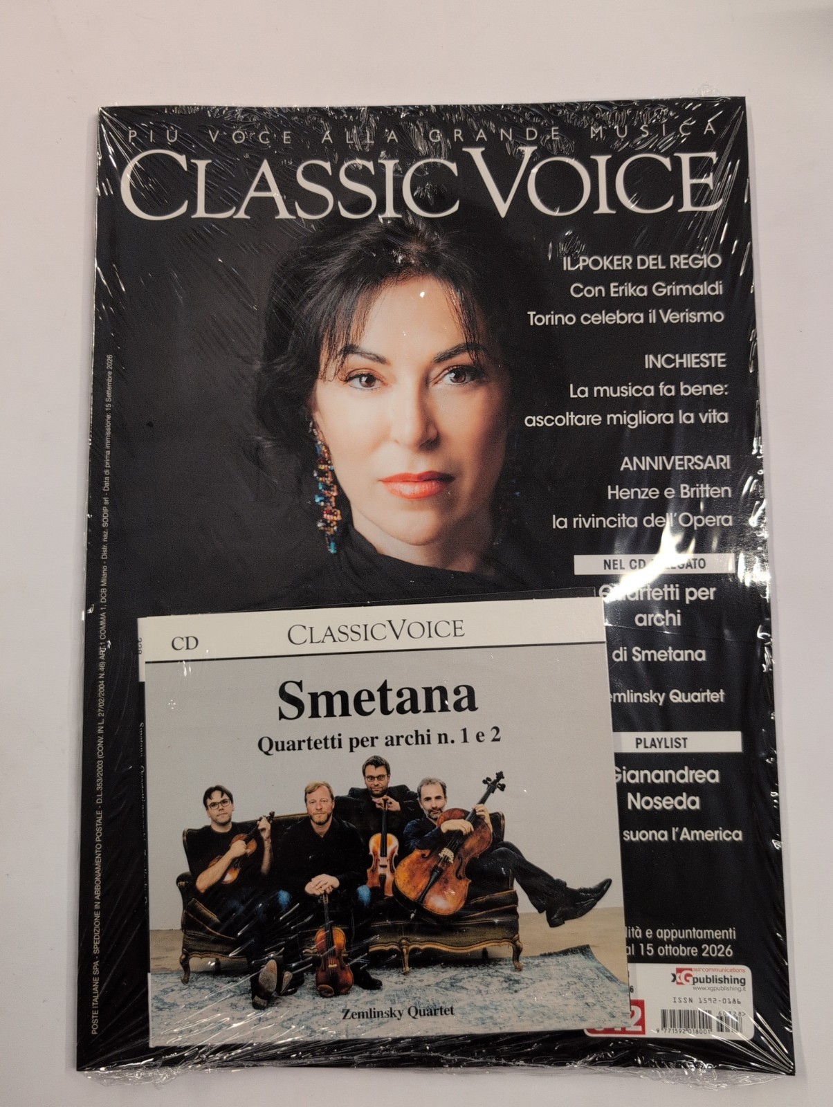 RIVISTA CLASSIC VOICE N. 328 + CD SMETANA ZEMLINSKY NUOVO EDICOLA SETTEMBRE 2026