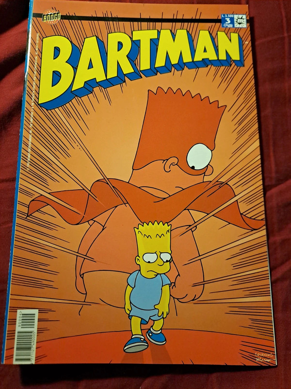 Fumetto "Bartman" N.3 (1999) - I Simpson Macchia Nera / Bongo Comics 🌟 RARO