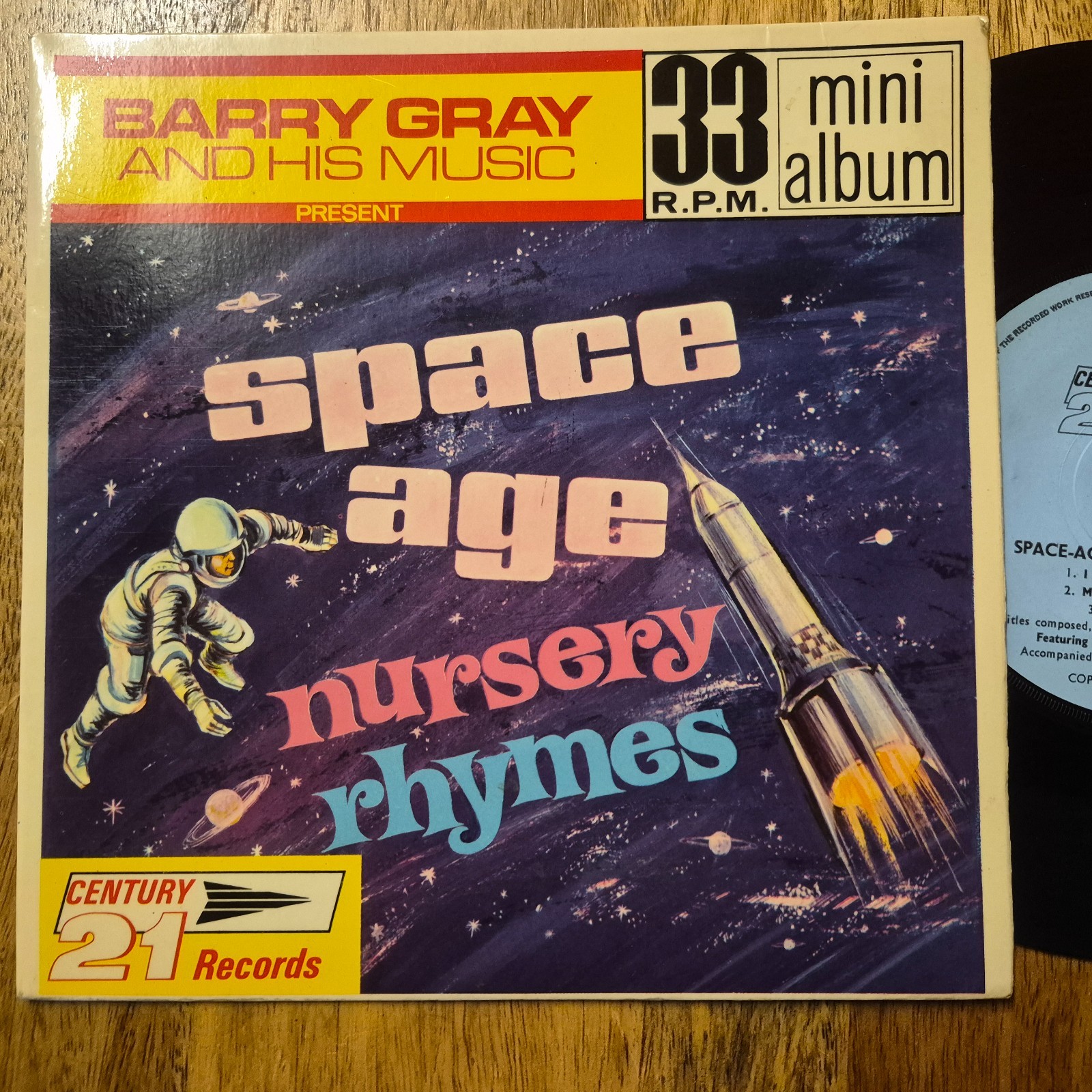Barry Gray – Space Age Nursery Rhymes 1967 Century 21 Records MA 117 Mini LP
