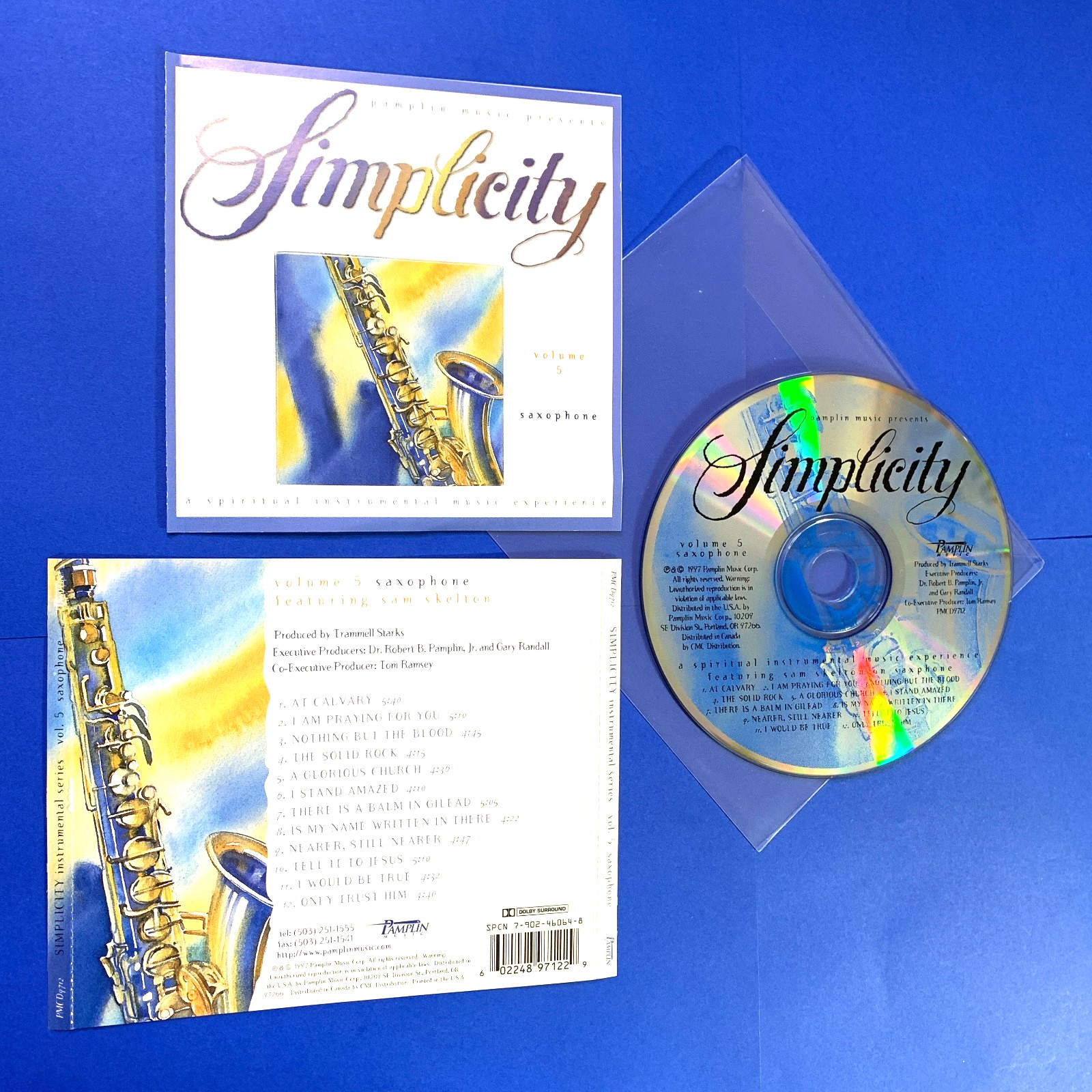 Simplicity Instrumental Series Vol. 5 (CD, 1997) - Saxophone, NO CASE