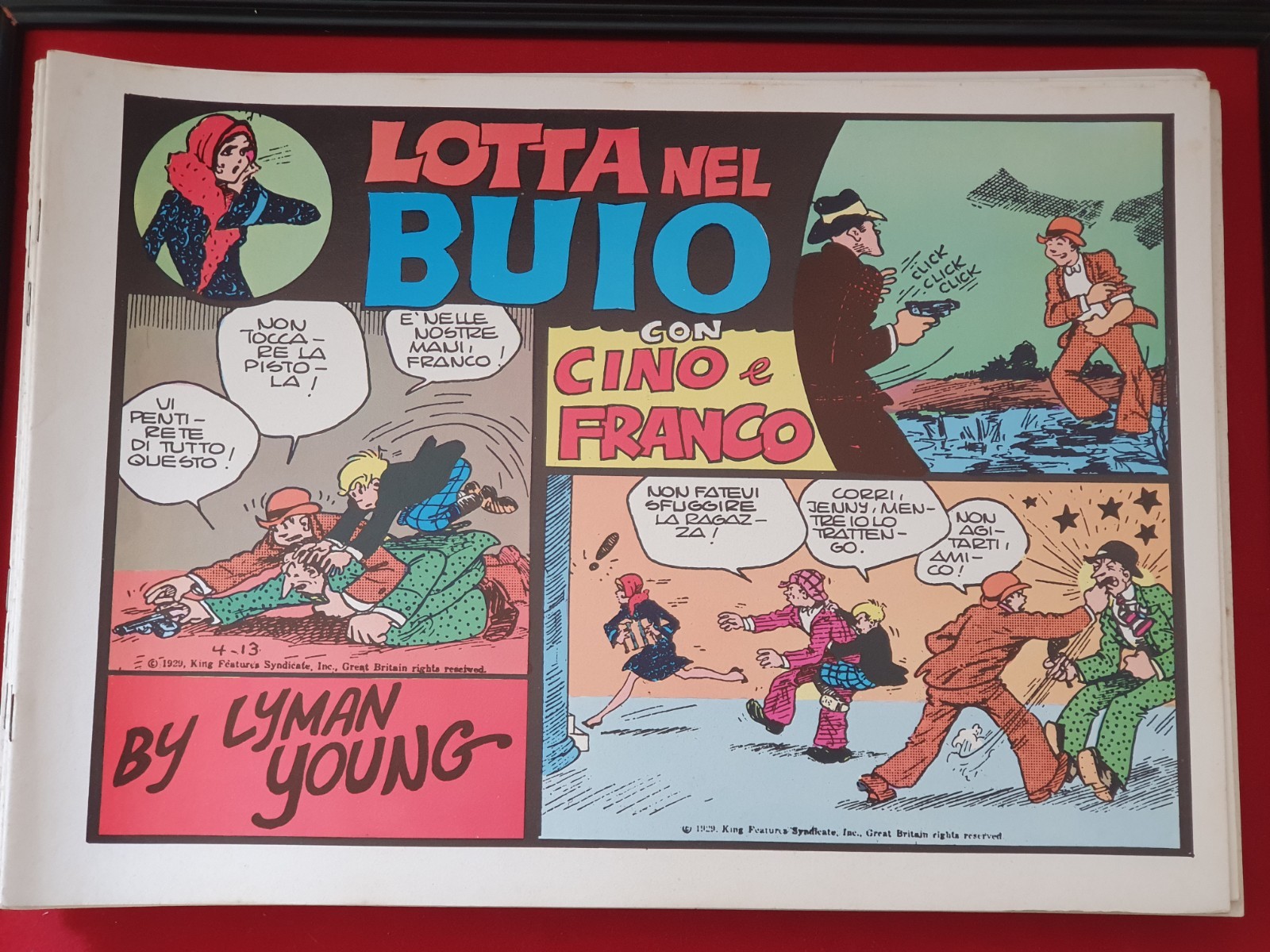 FUMETTO CINO E FRANCO LOTTA NEL BUIO NERBINI RISTAMPA ANASTATICA ALBO VINTAGE