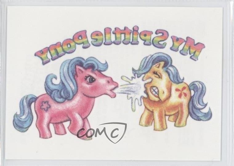 2013 Topps Wacky Packages All New Series 10 Tattoos My Spittle Pony #2 2rz