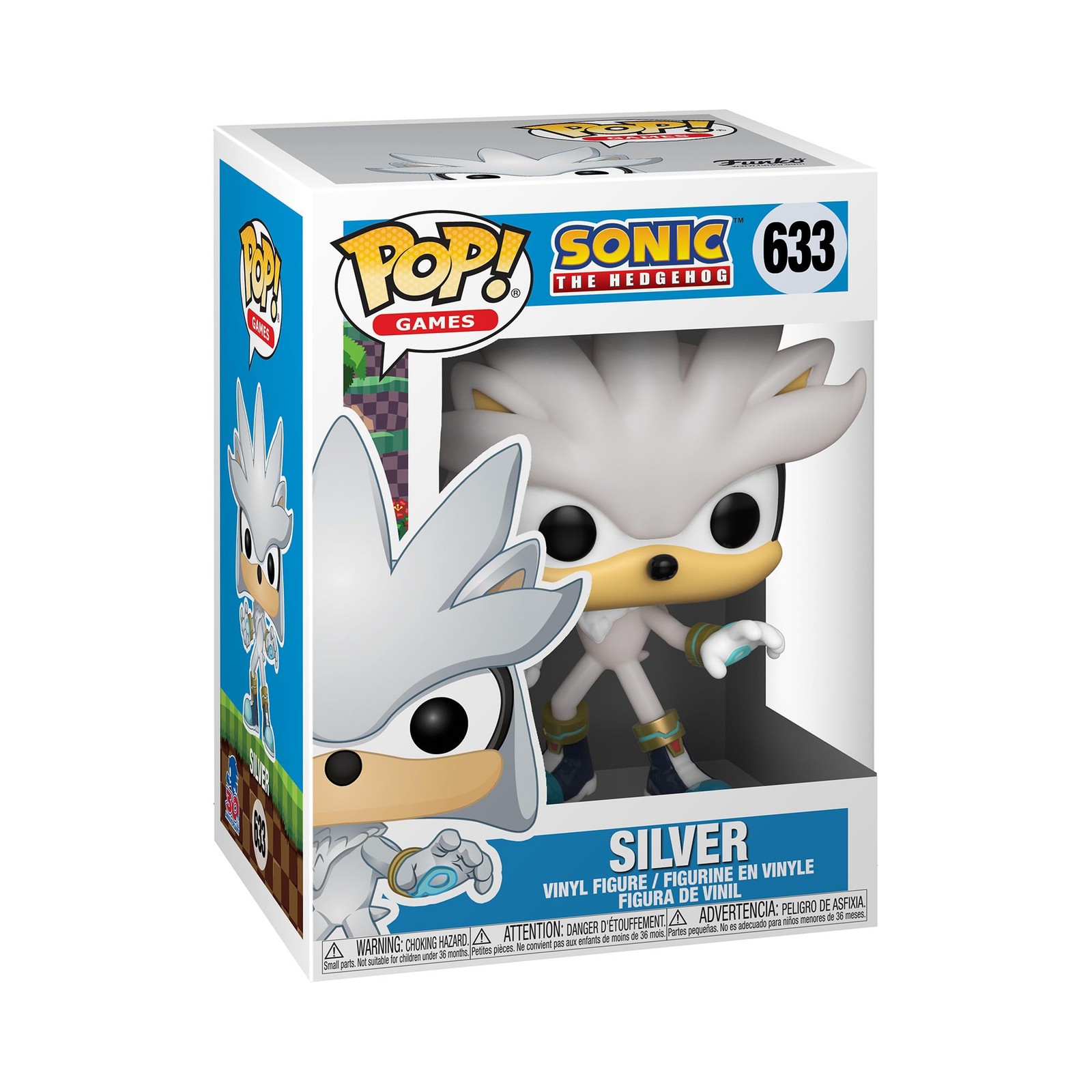 Funko Pop! Games: Sonic 30th-Silver Hedgehog The Hedgehog - Sonic Th 5eup