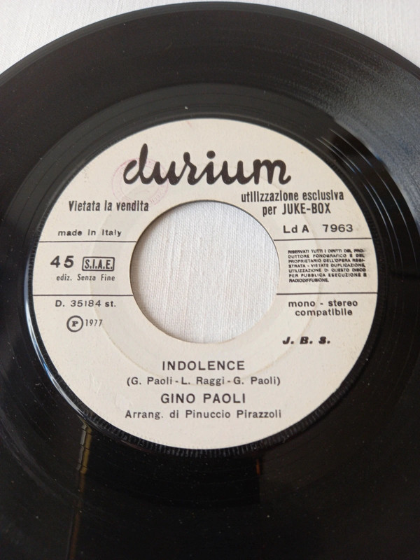 Dischi n. 2 di  Gino Paoli ed altri