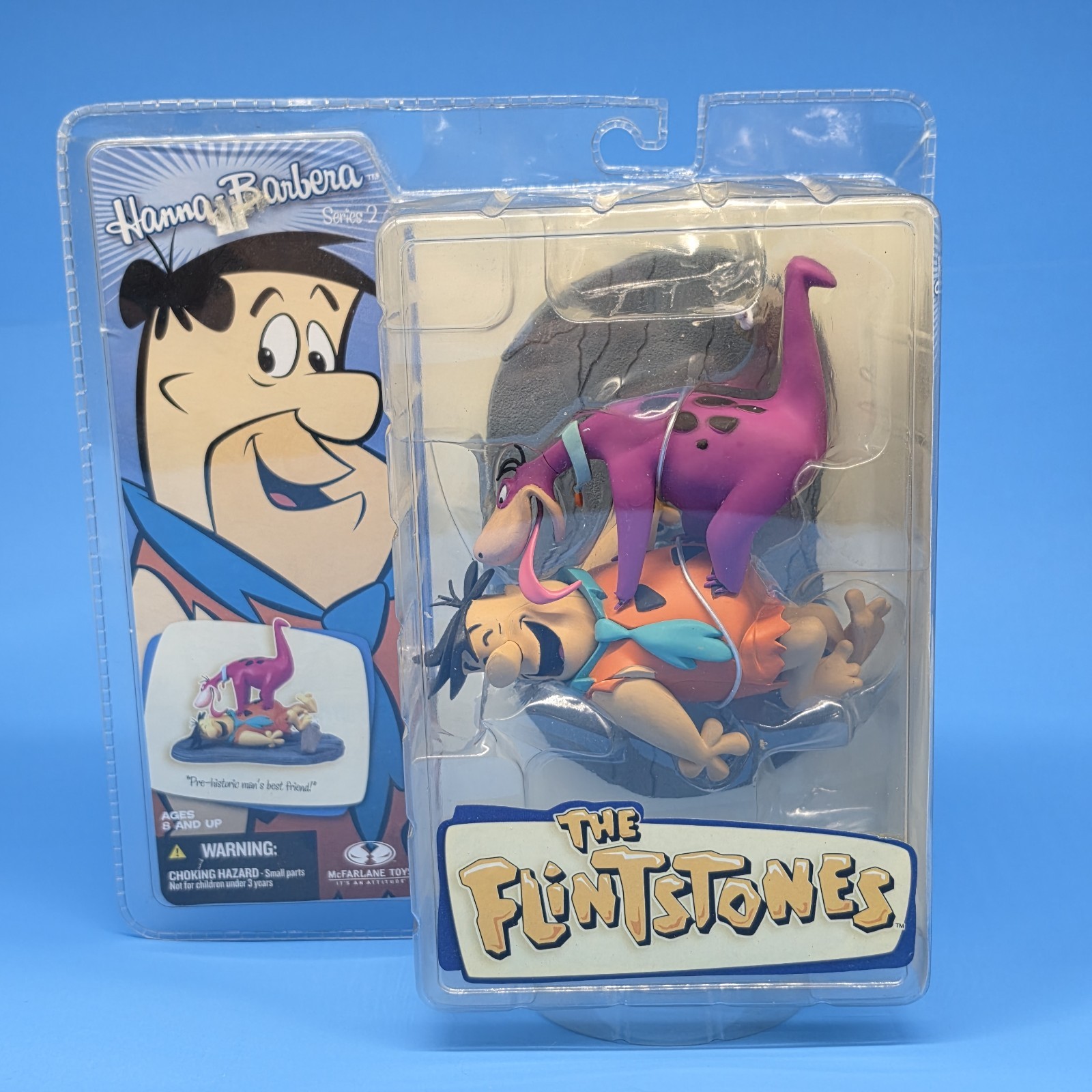 Modellino McFarlane Hanna Barbera Serie 2 The Flintstones Fred & Dino 2006 