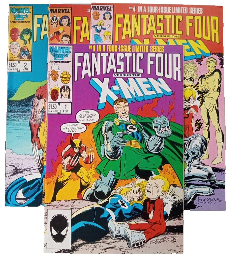 Fantastic Four vs. X-Men, Limited Series, Four Comics, Complete Run, Bronze Age