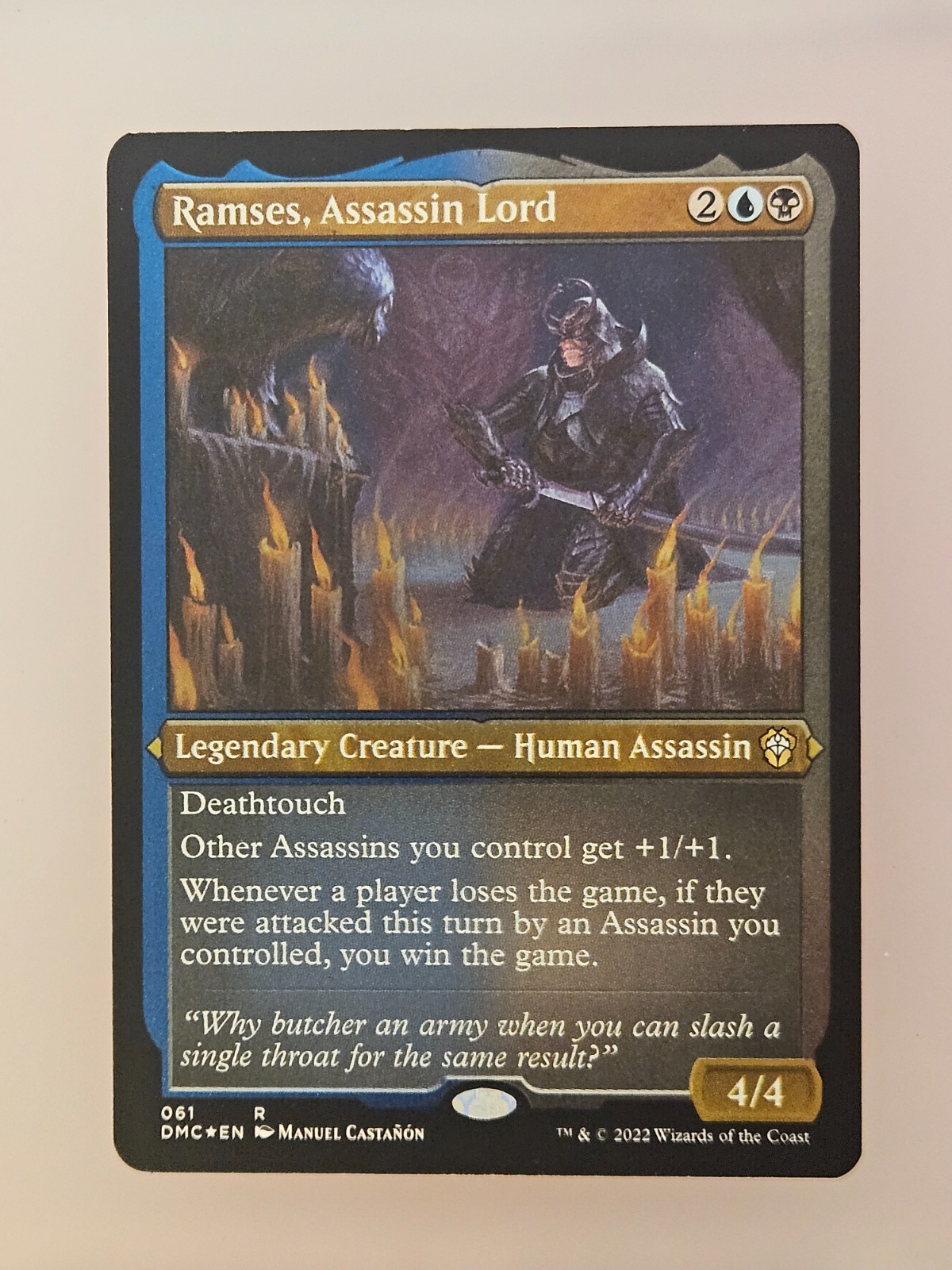 Ramses, Assassin Lord (incisione su pellicola) - Foil Near Mint MTG