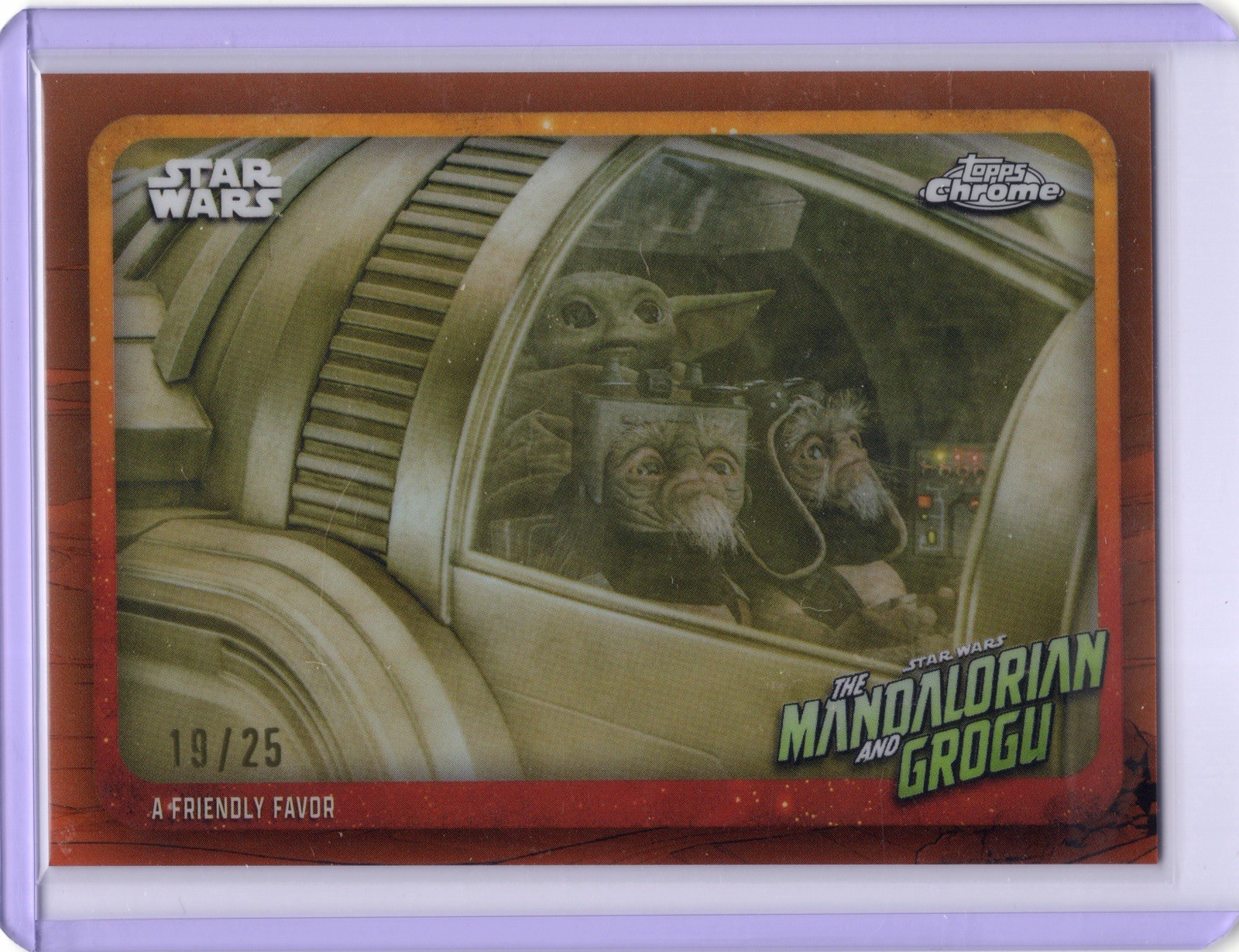 2026 Topps Chrome Star Wars Mandalorian and Grogu 19/25 A Friendly Favor #MAGR-4