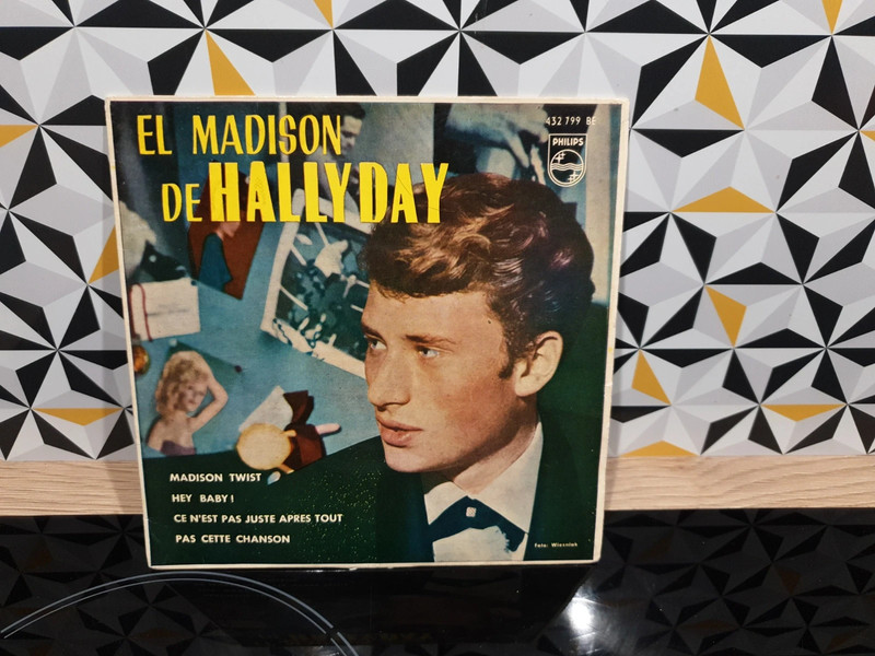 Vinyle 45T Johnny Hallyday - El madison de Hallyday - Espagne - Philips 432 799 BE