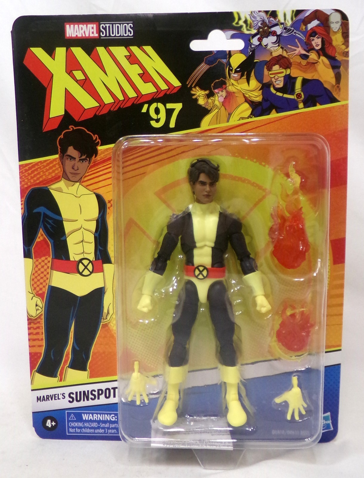 Marvel Legends X-Men 97 Retro Card Sunspot Action Figure 6" Hasbro 2025 Nuovo