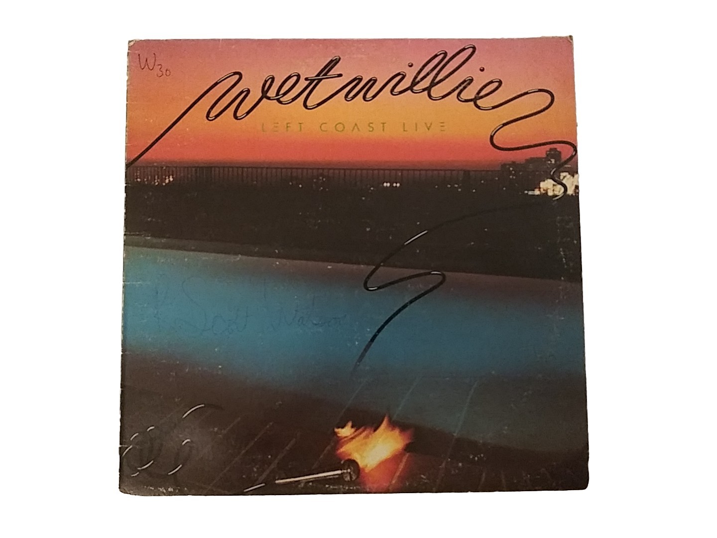 LP Wet Willie Left Coast Live 1977 Capricorn CP-0182 LP Vinyl JIMMY HALL RECORD