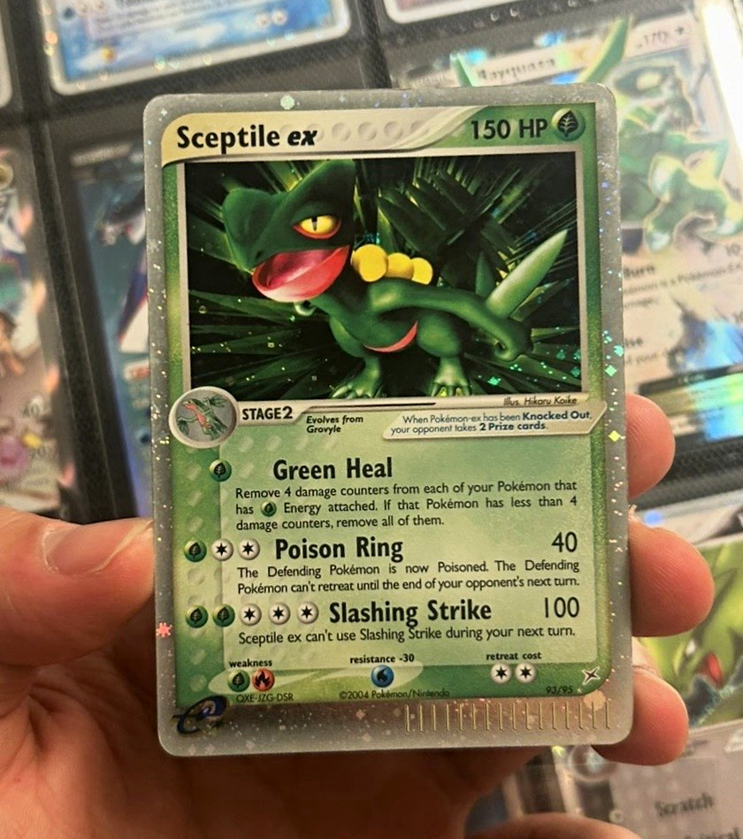 Sceptile ex 93/95 Team Magma vs Team Aqua EX Rare Holo Pokemon Card VLP Clean