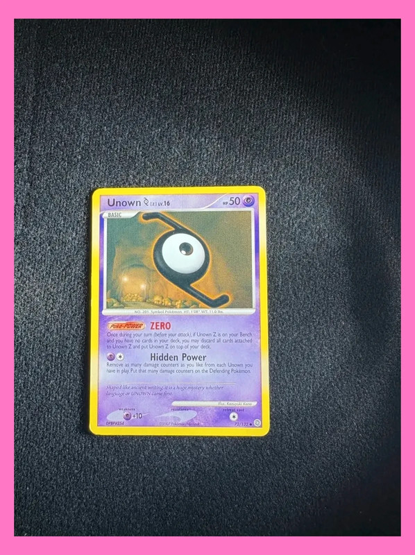 unown 72/132 prodigi segreti