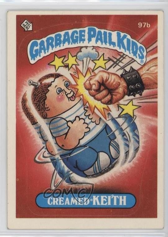 Topps Garbage Pail Kids 1986 serie 3 crema Keith (One Star Back) #97b 0hy8