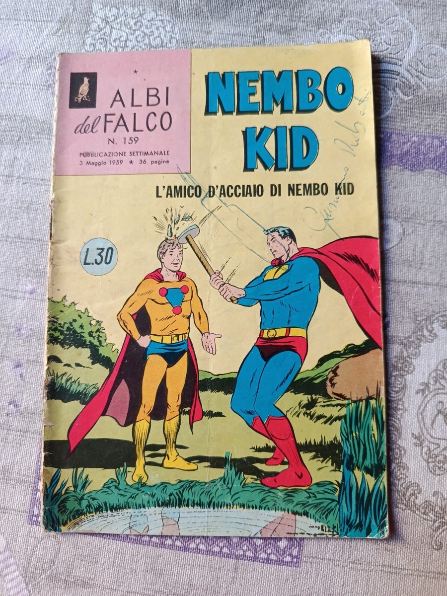ALBI DEL FALCO NEMBO KID N. 159- L'AMICO D'ACCIAIO DI NEMBO KID"-MONDADORI  1959