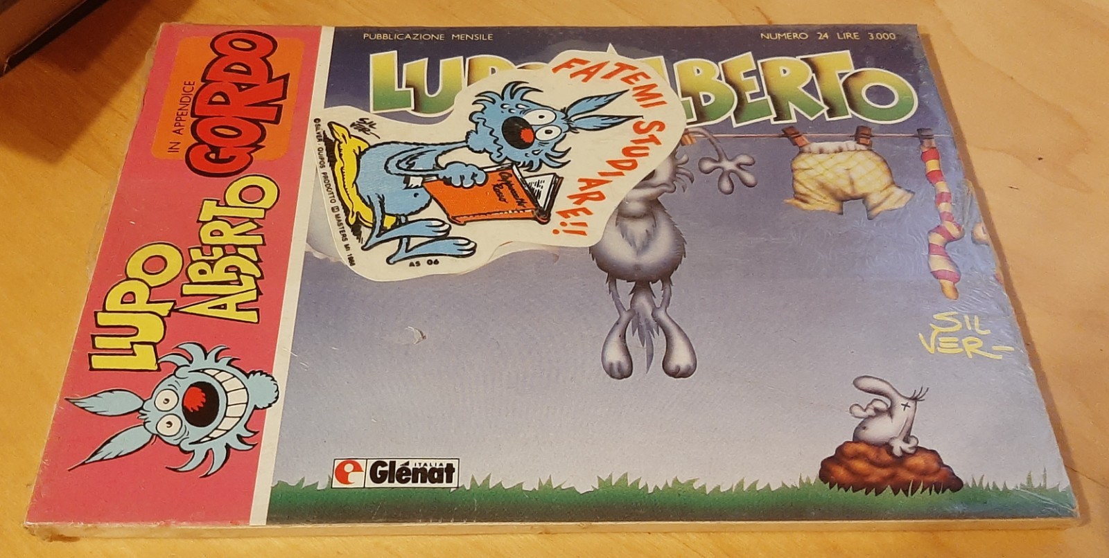 Lupo Alberto N 24 originale Glenat - Sigillato blisterato Con Gadget Adesivo