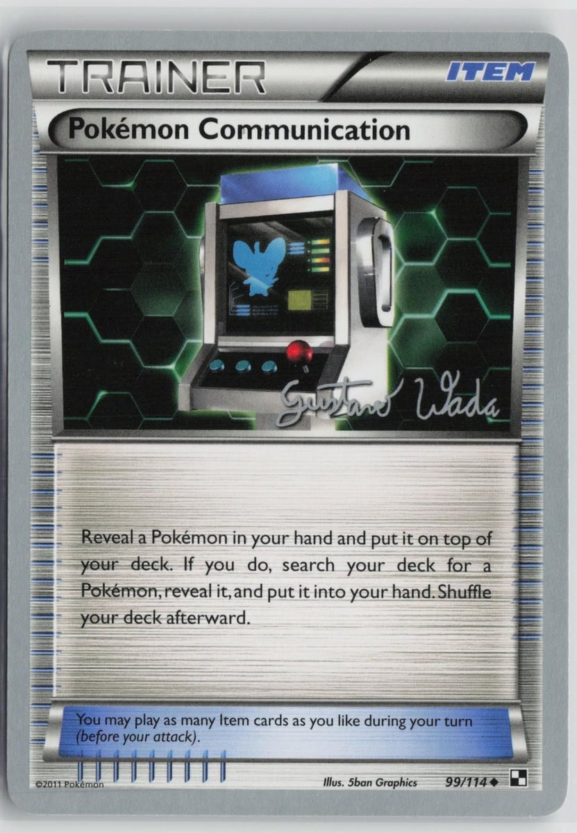 Pokemon Comunicazione (Gustavo Wada) 99/114 Mazzi Campionato del Mondo Pokemon NM