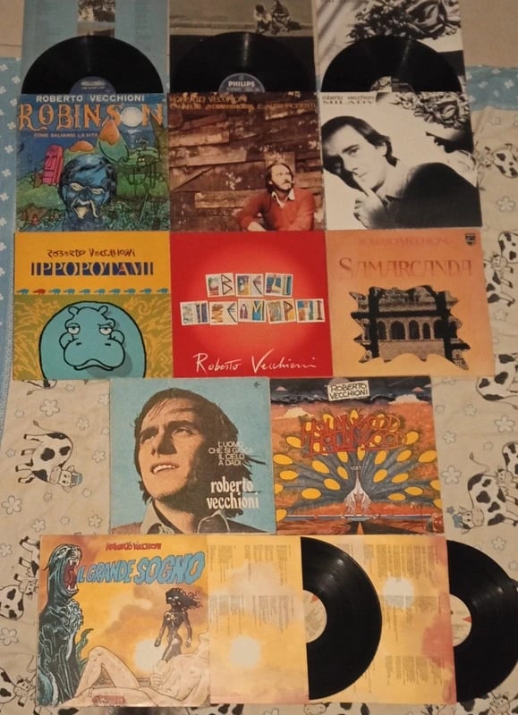 Roberto Vecchioni Lotto 10 x Vinile Lp Prima Stampa