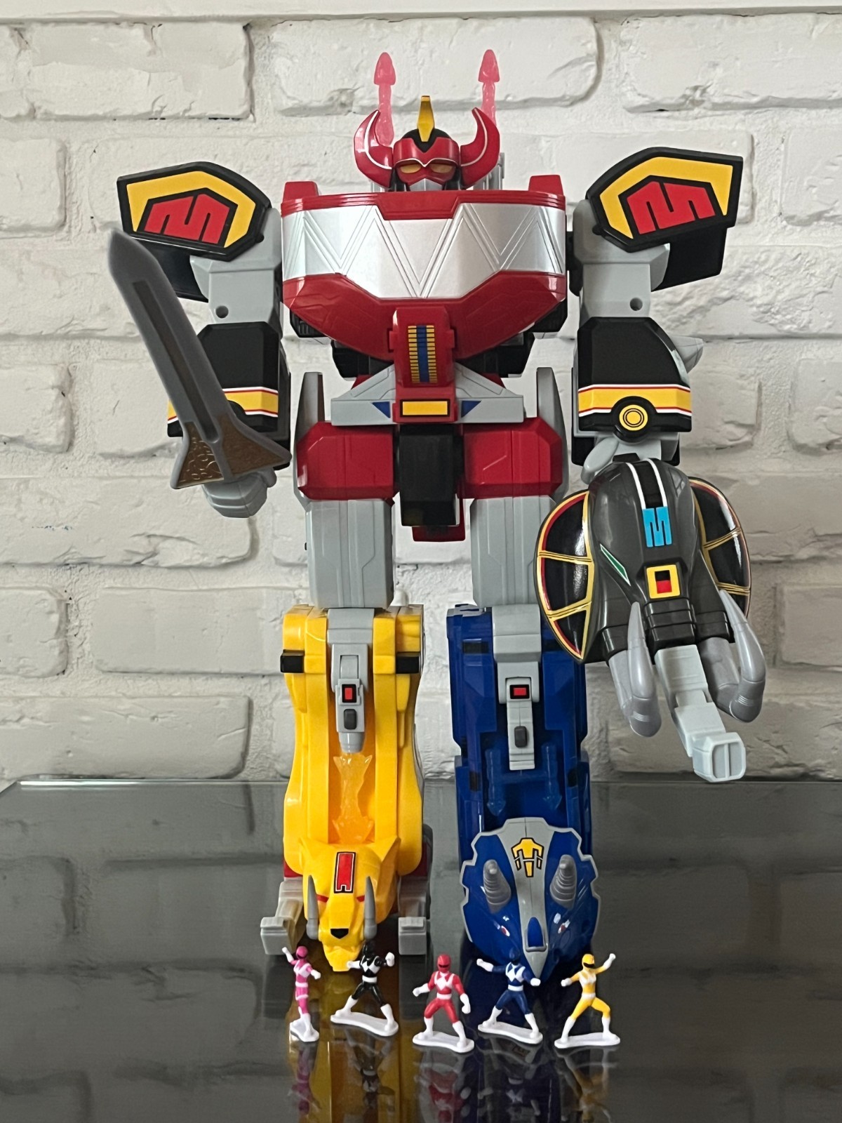 Mighty Morphin Power Rangers riaccensione combinabile Dino Megazord tutti e 5 gli Zords