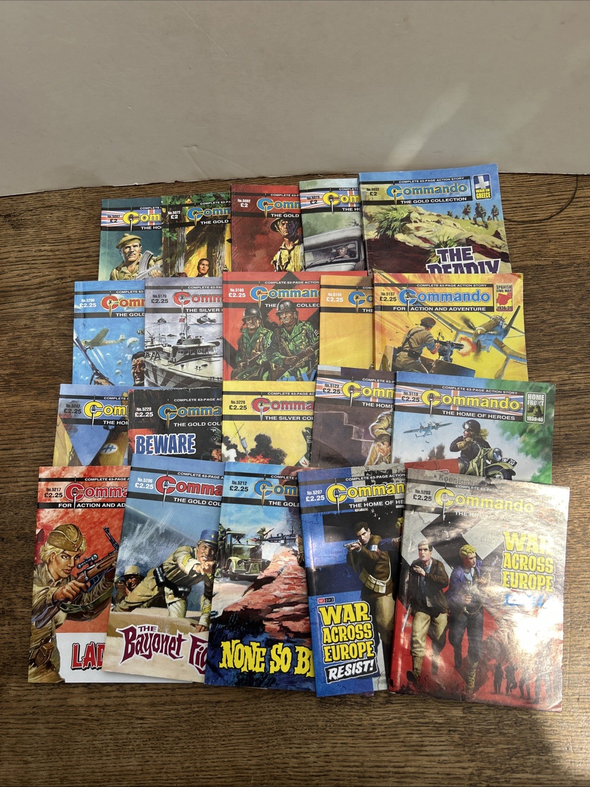 Huge Job Lot Old Commando Comics War Stories 5000’s Bundle Cost £40+ New