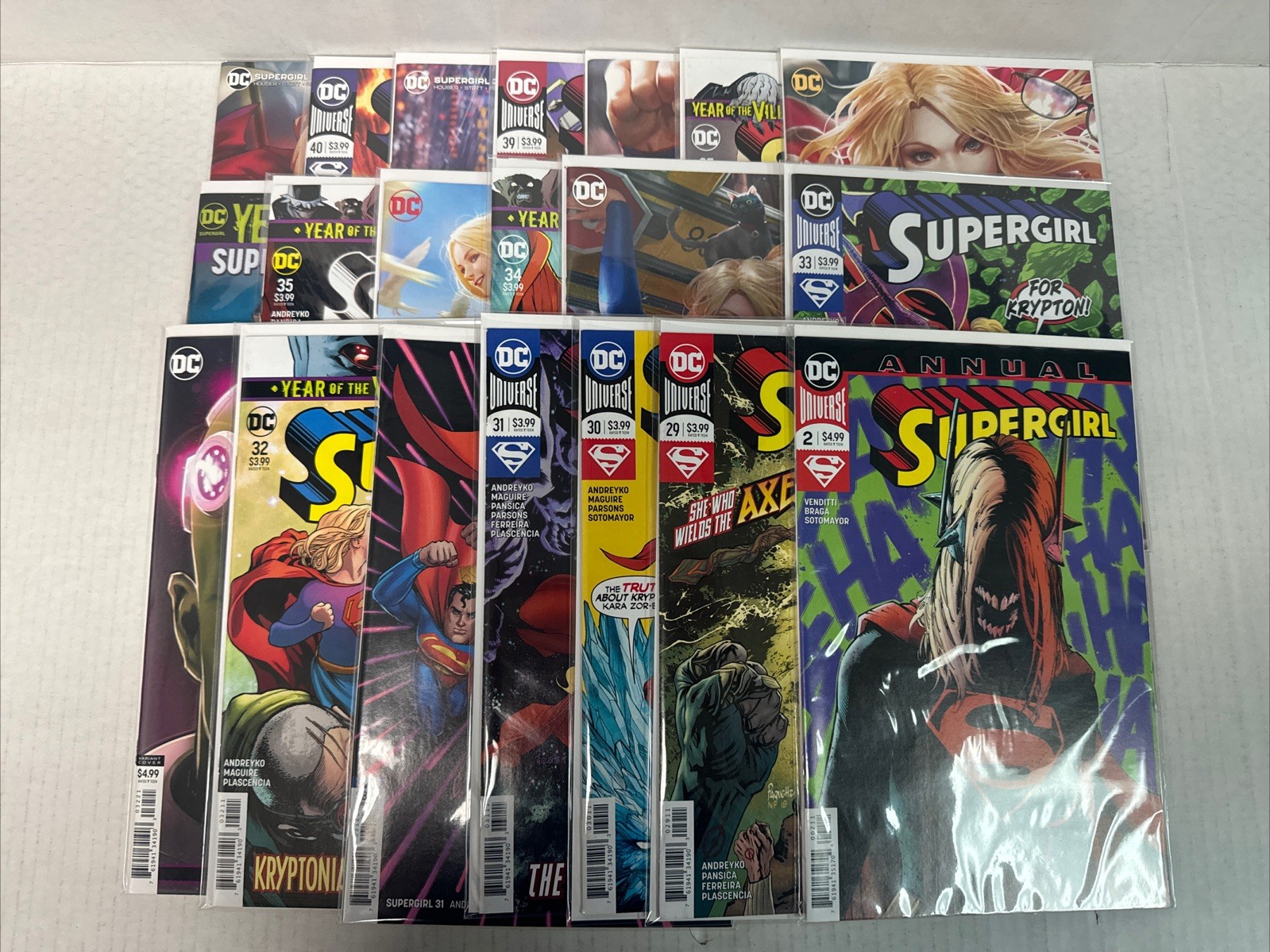 Supergirl #29-40 + Variants & Annual Lot Of 20 Vol 7 DC Comics 2016 Missing #38