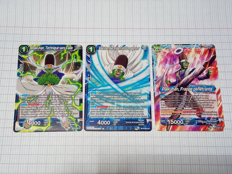 lot 3 cartes paikuhan