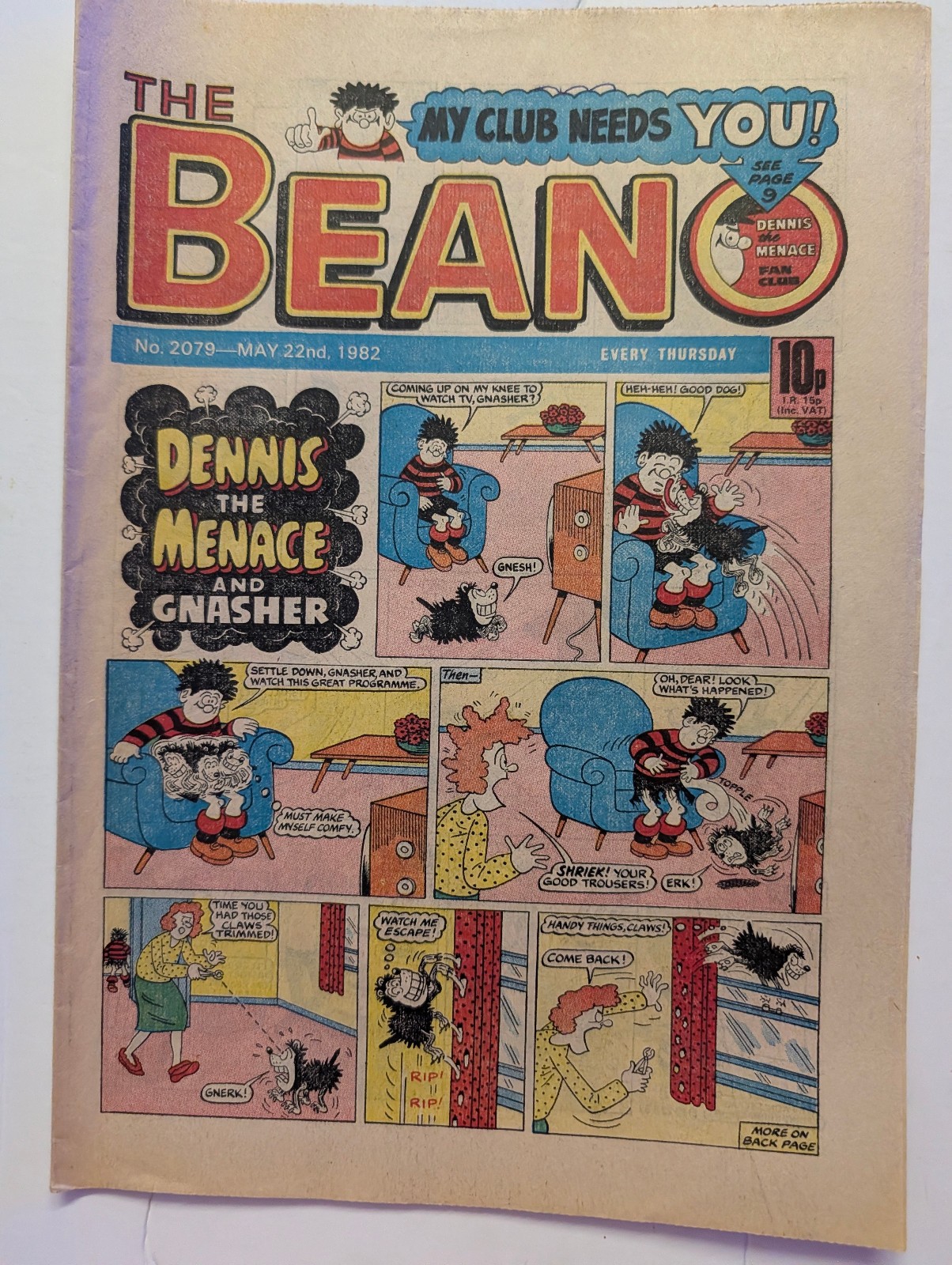 Beano Comic No 2079, May 22nd 1982.